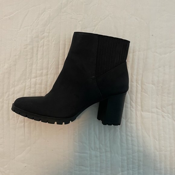 Black Suede Booties - Picture 2 of 2